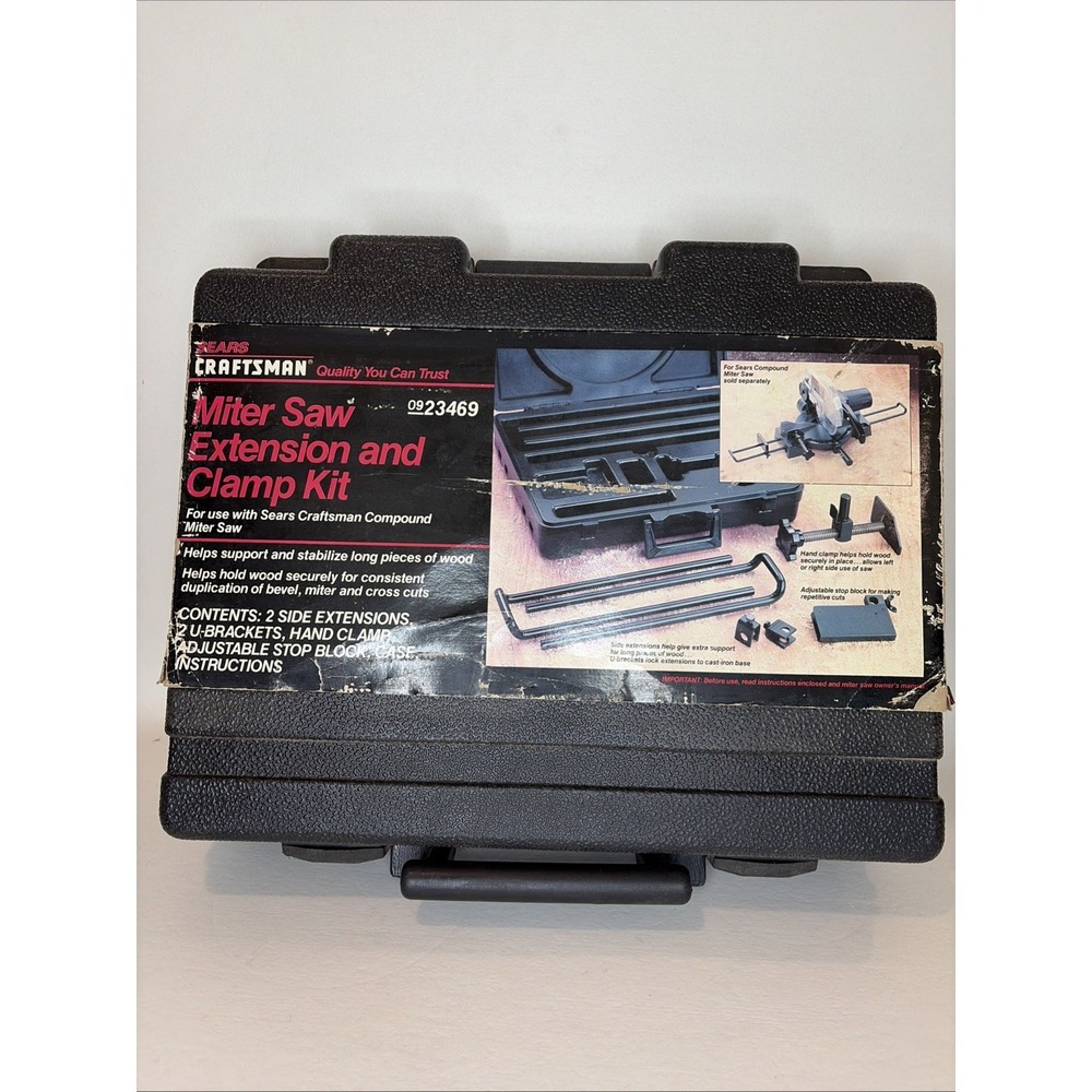 VTG Sears Craftsman Miter Saw Accessory Kit No Blade 0923469 tools workshop-1321